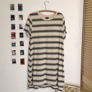 Cute striped t shirt dress
